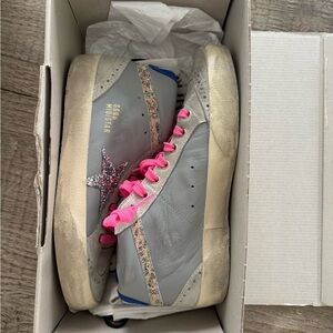 Golden Goose Mid Star Sneakers - Like New!